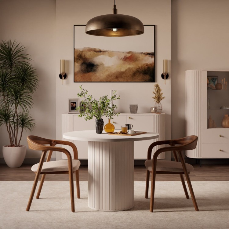 Stół OVAL beż piaskowy salon