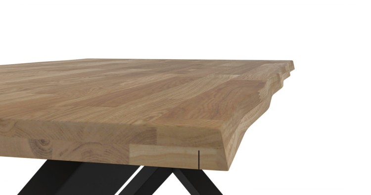 Stół dębowy 180x100 cm do jadalni i salonu – styl nowoczesny loft