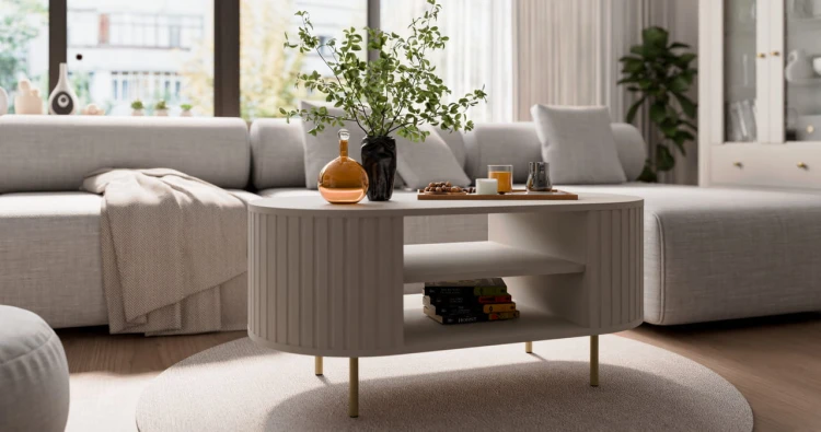 stolik kawowy z kolekcji oval  100x50